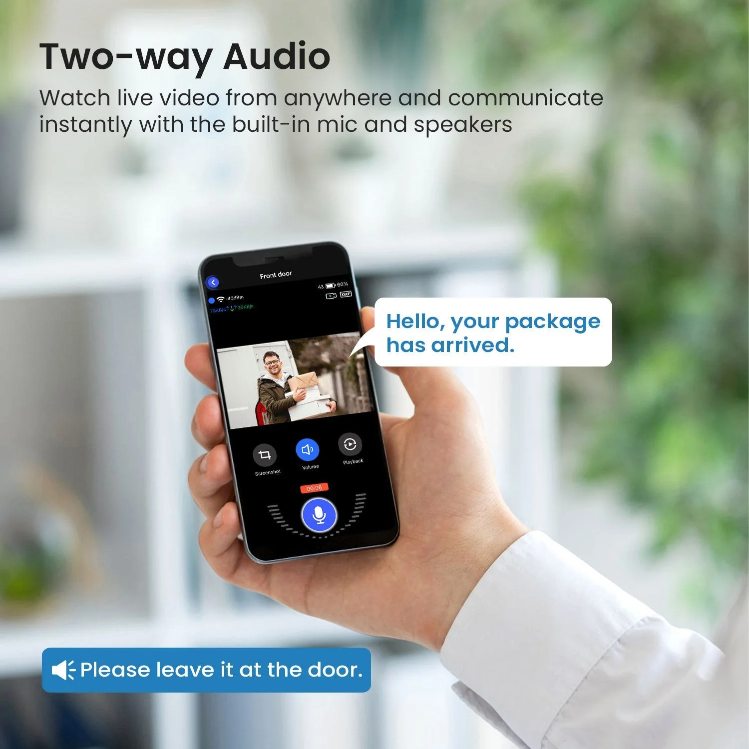 Saker 1080P Wireless Doorbell Video Camera - Image 6