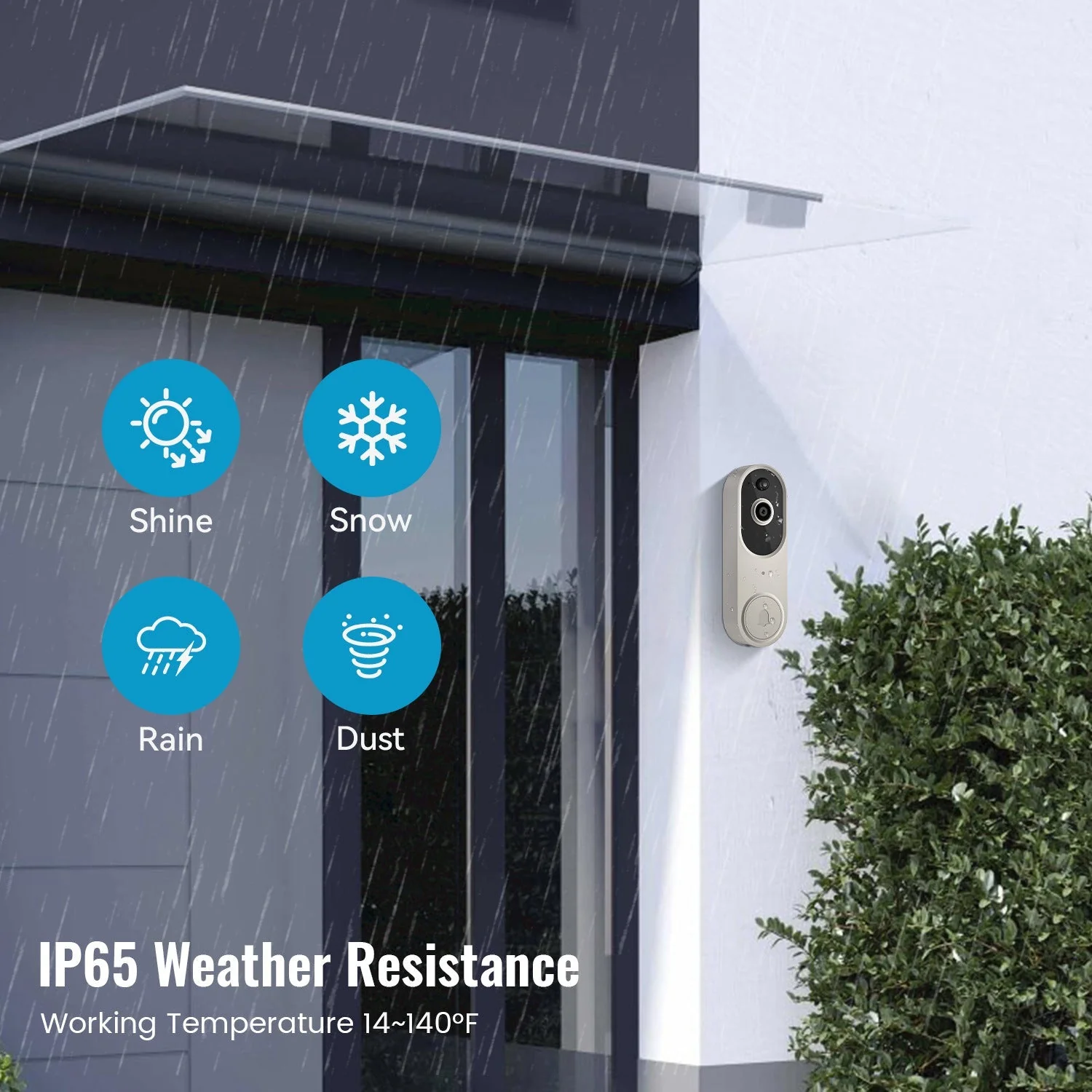 Saker 1080P Wireless Doorbell Video Camera - Image 9
