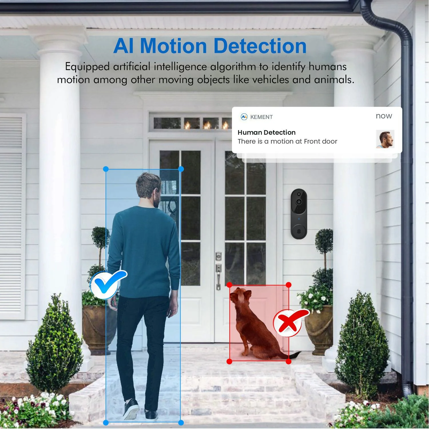 Saker 1080P Wireless Doorbell Video Camera - Image 3