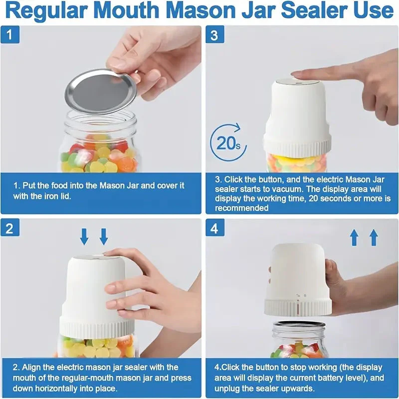 Saker 3-in-1 Upgrade Electric Vacuum Sealer Kit - Image 4
