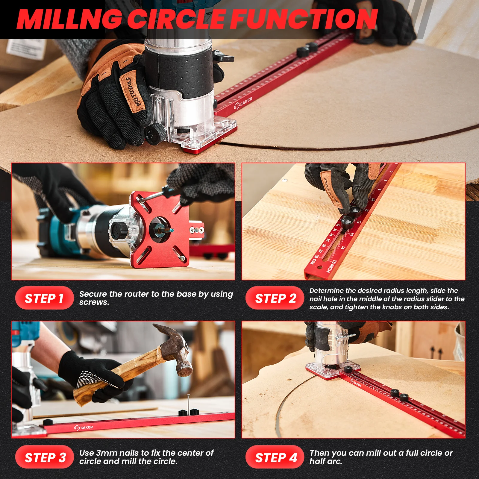 SAKER® 4 in 1 Router Milling Groove Bracket - Image 10