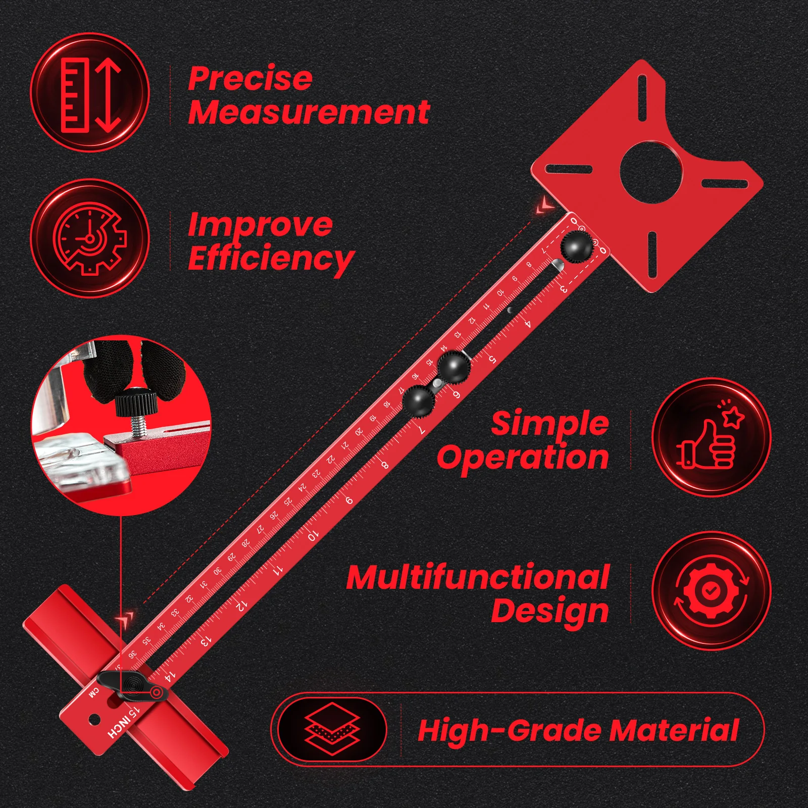 SAKER® 4 in 1 Router Milling Groove Bracket - Image 11