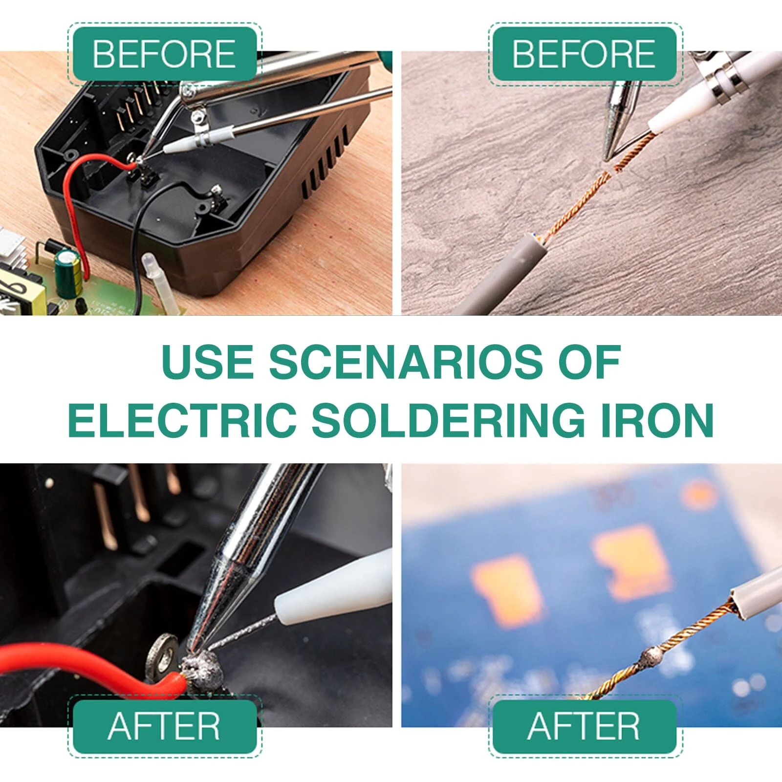 Saker Adjustable Temperature Soldering Iron Kit - Image 13