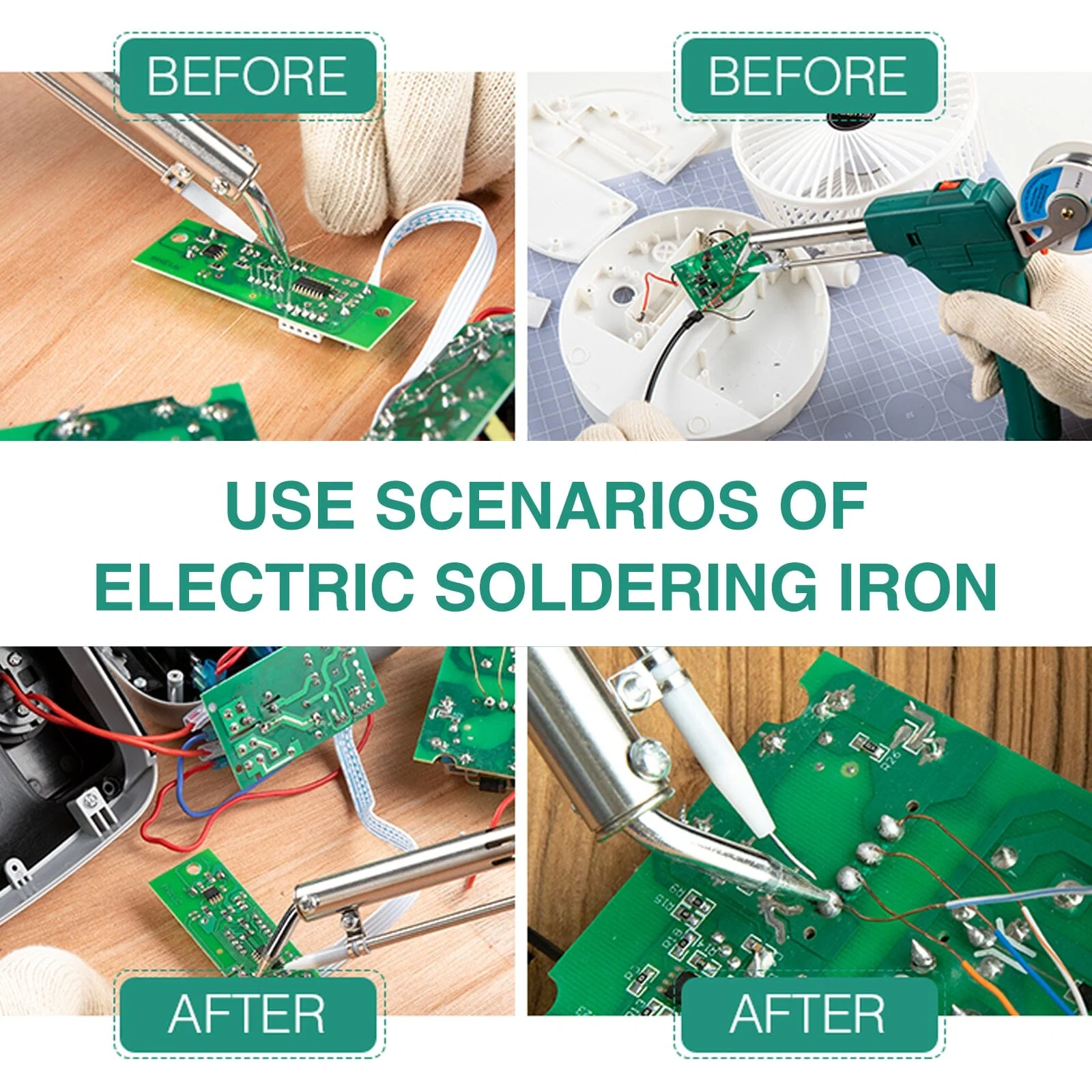 Saker Adjustable Temperature Soldering Iron Kit - Image 14