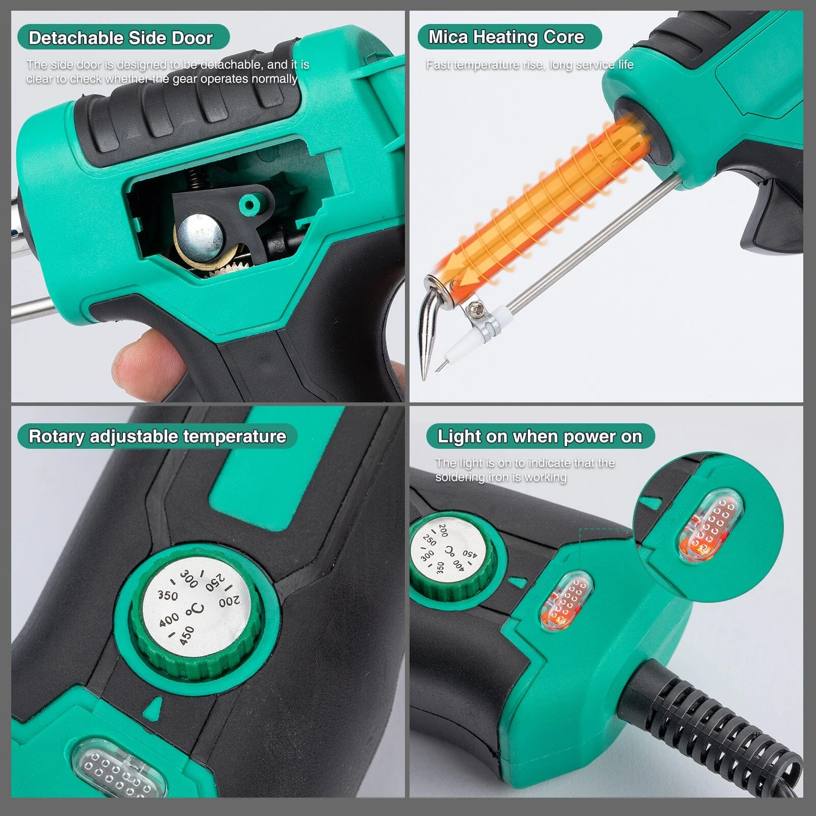 Saker Adjustable Temperature Soldering Iron Kit - Image 6