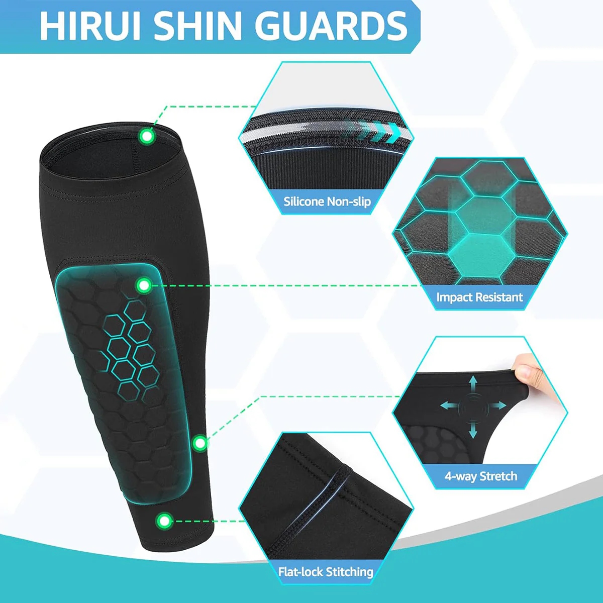 Saker Anti-Slip Shin Guards - Image 5