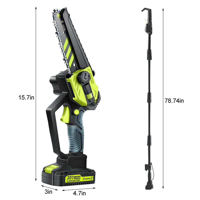 Sakerplus® Cordless Pole Saw and Mini Chainsaw - Image 16