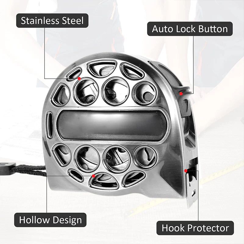 Saker Double-Sided Scale Waterproof Stainless Steel Tape Measure - Image 6