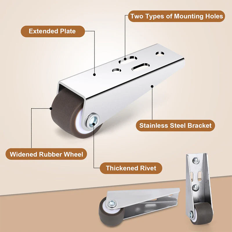 Saker Galvanized Mini Directional Caster - Image 7