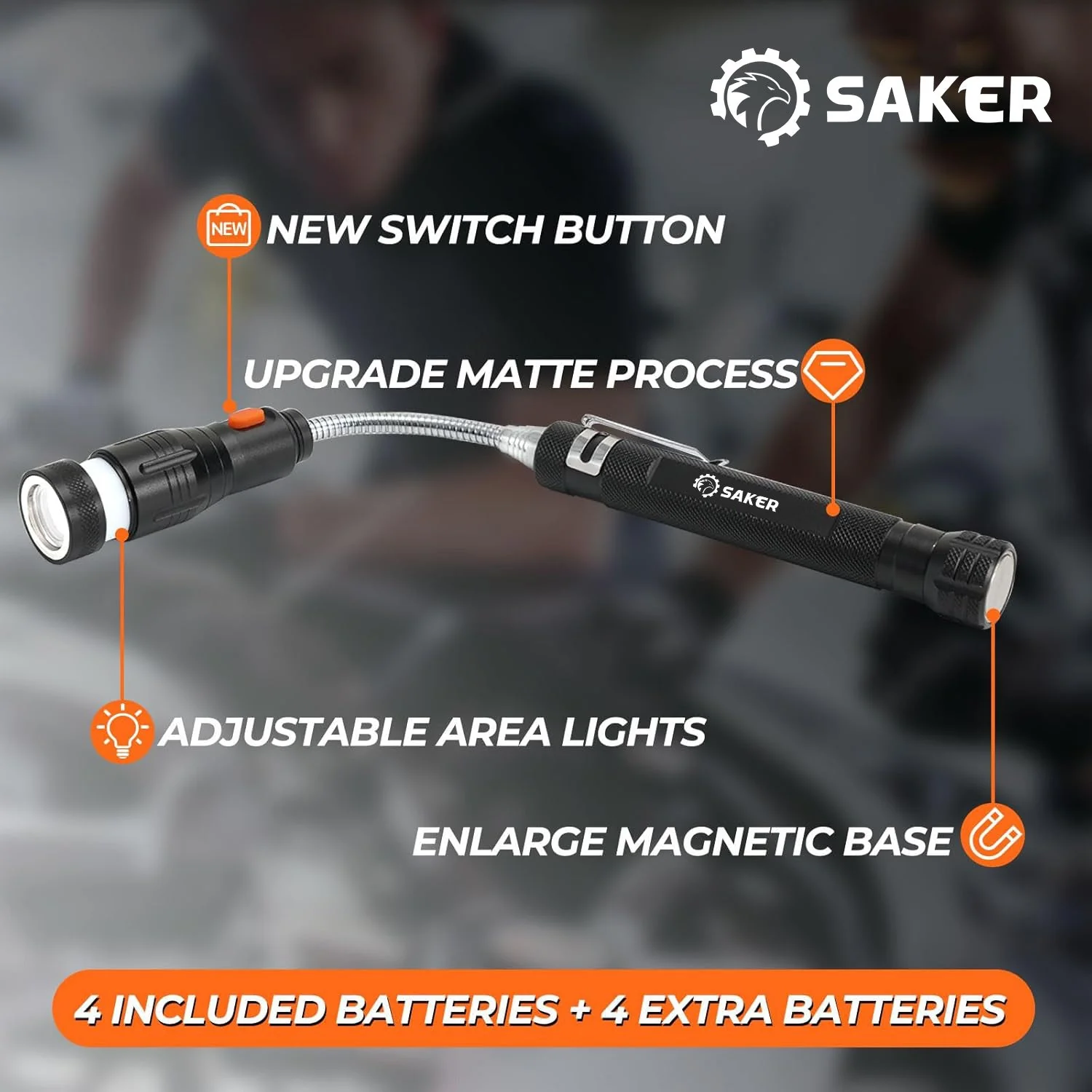 Saker LED Magnetic Pickup Tool - Image 3