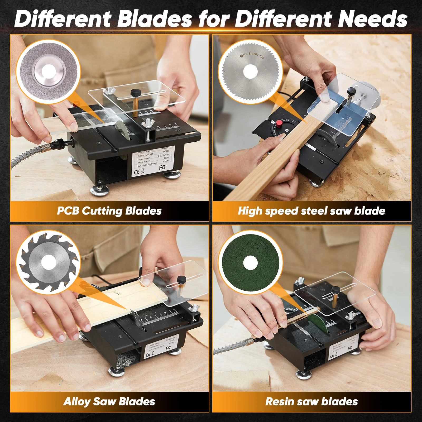 Sakerplus® Mini Multifunctional Table Saw - Image 4