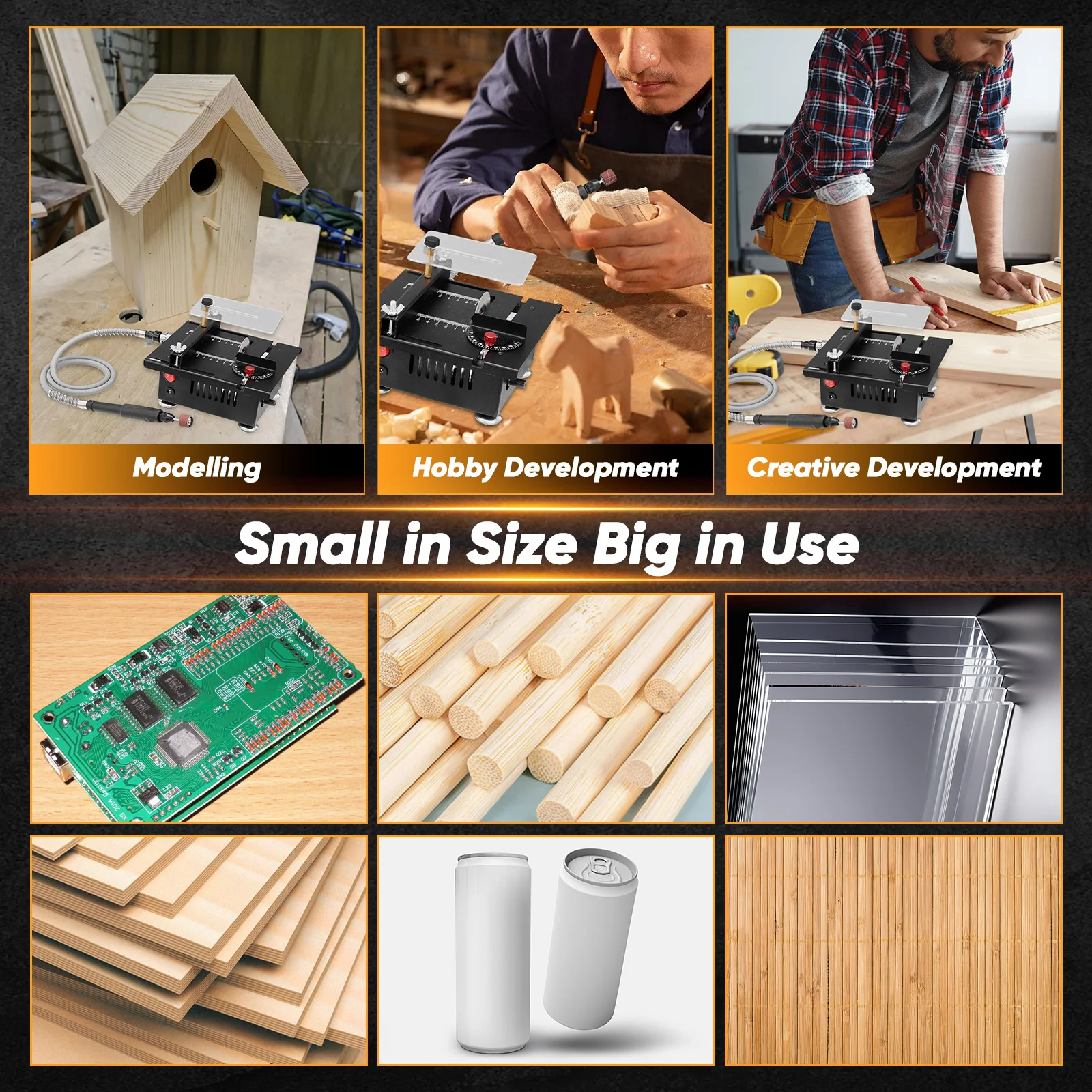 Sakerplus® Mini Multifunctional Table Saw - Image 9