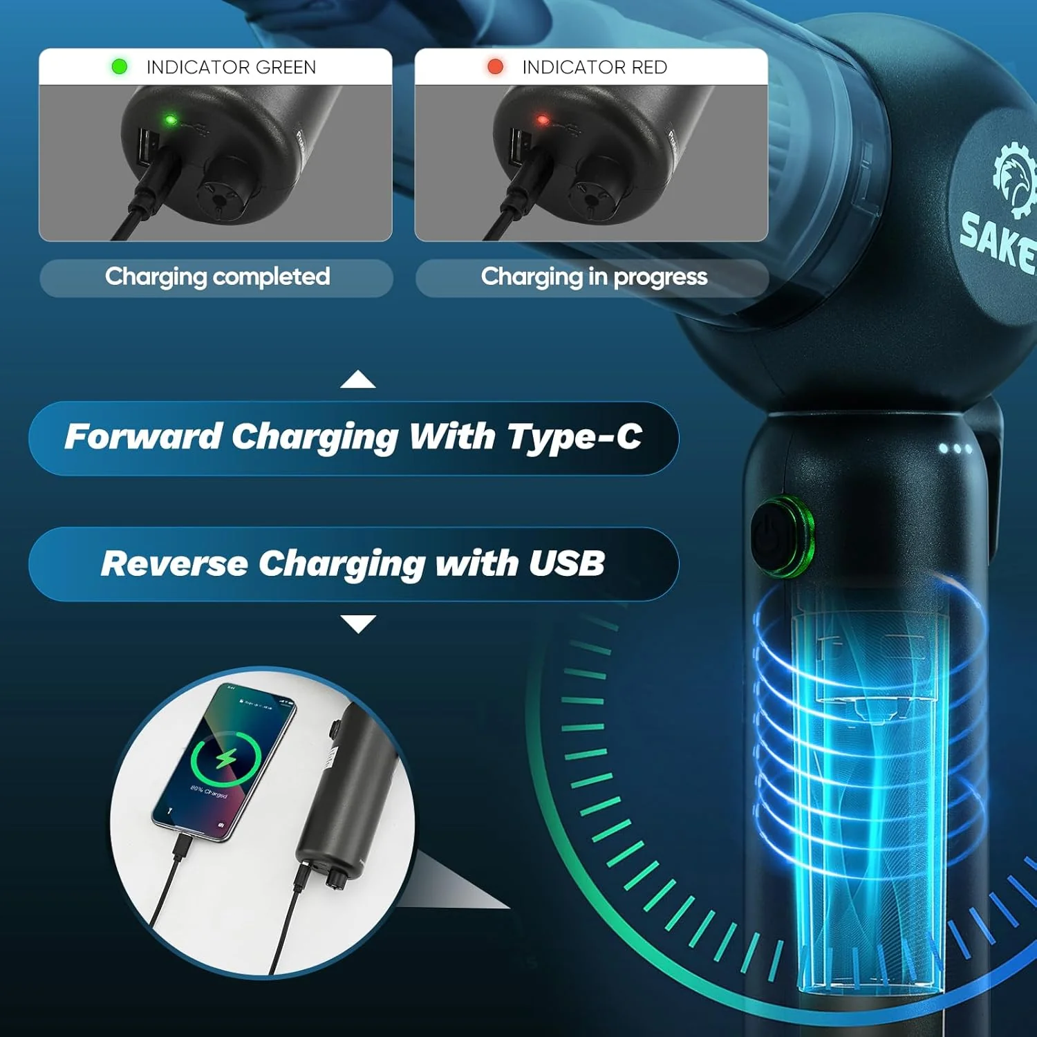 Saker Mini Vacuum Cleaner - Image 4