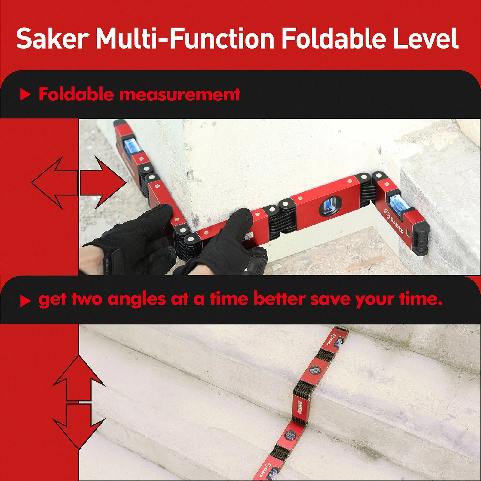 Saker Multi-Function Foldable Level - Image 5