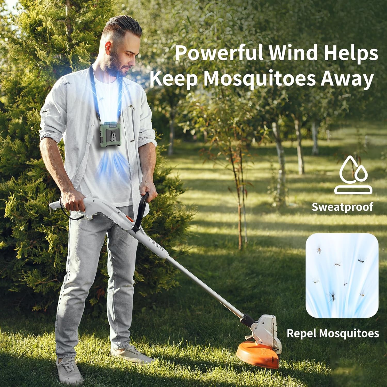 Saker Portable Waist Fan 10000mAh Up to 40H Cooling For Outdoor - Image 6