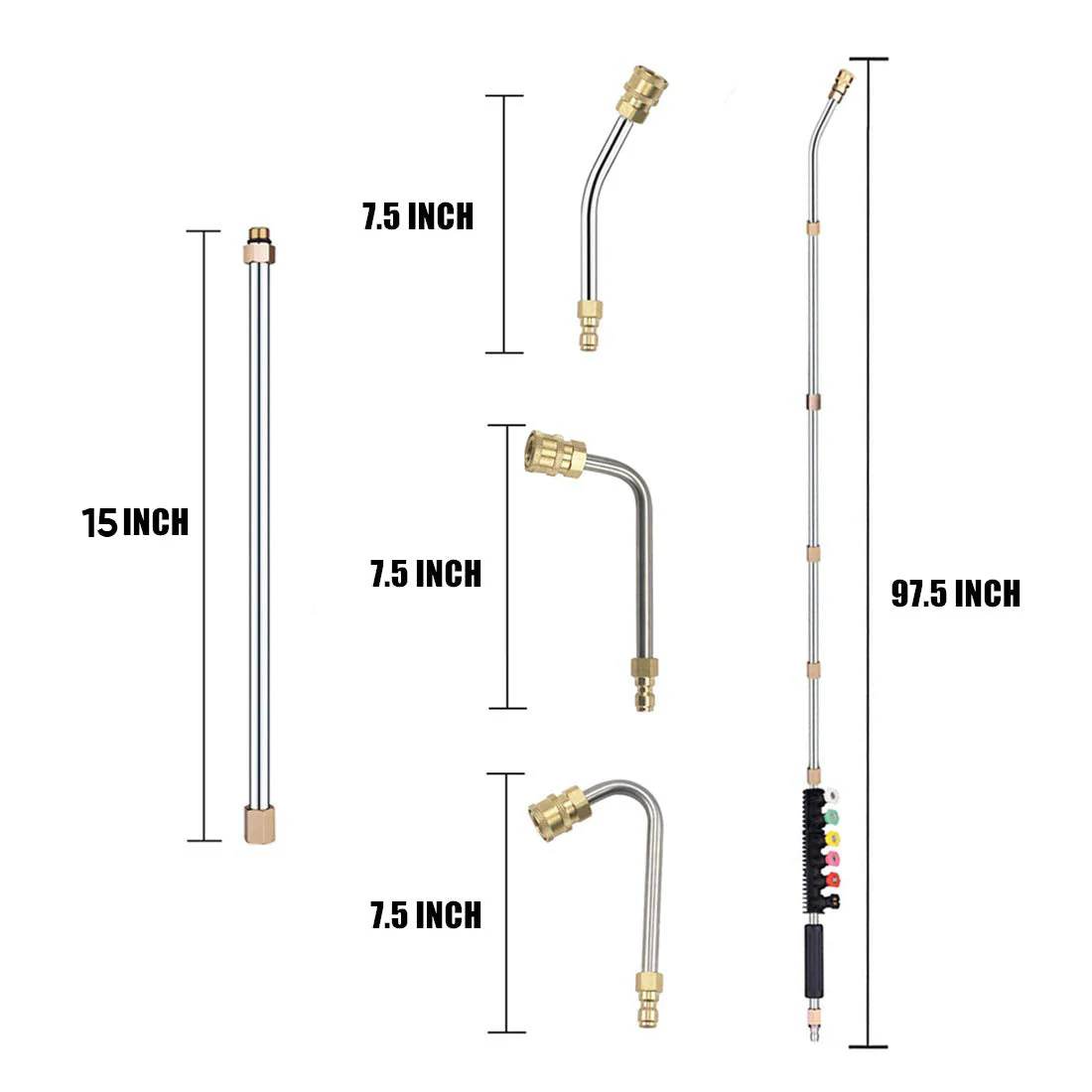 Saker® Pressure Washer Extension Wand Set - Image 4