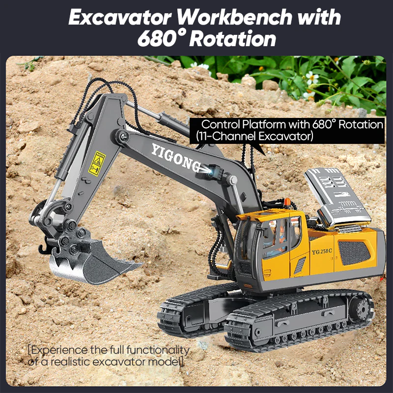 Saker Remote Control Excavator Construction Toys - Image 5