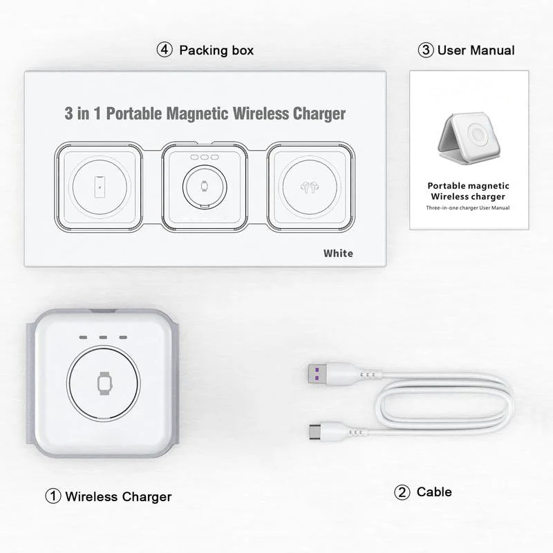 Saker Triple-Fold Magnetic Wireless Charger - Image 6