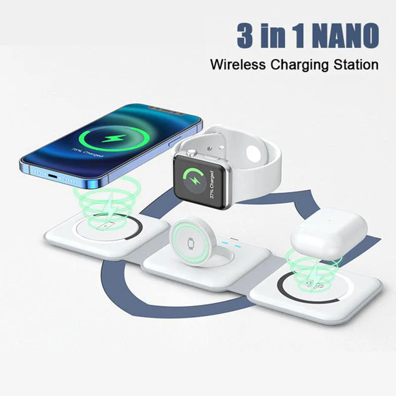 Saker Triple-Fold Magnetic Wireless Charger - Image 8