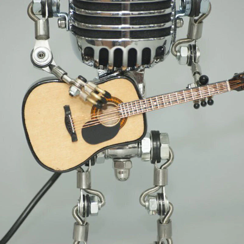 SAKER Vintage Metal Microphone Robot Desk Lamp - Image 7