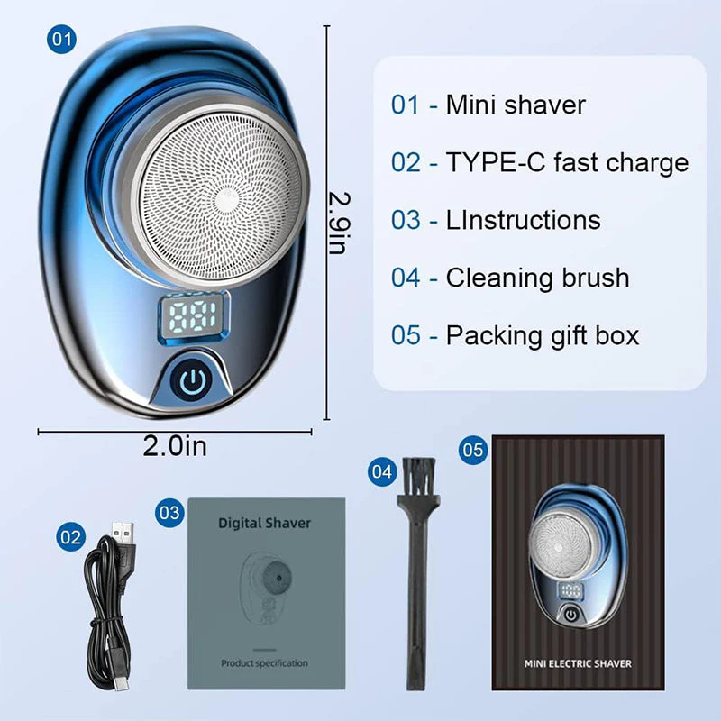 SAKER Waterproof Mini Electric Shaver - Image 10