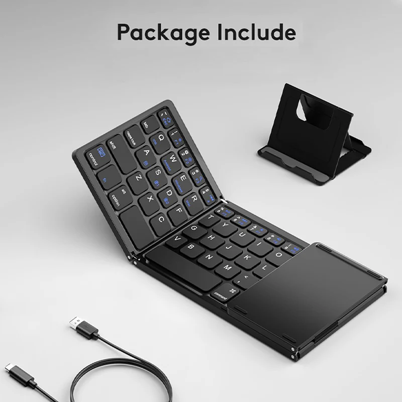 Saker wireless Bluetooth Keyboard with Touchpad - Image 5
