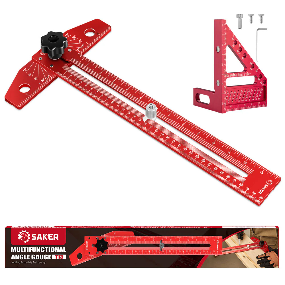 SAKER® Woodworking Scriber Marking Line Ruler - Image 20