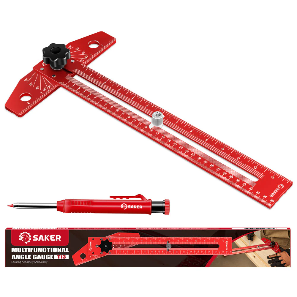 SAKER® Woodworking Scriber Marking Line Ruler - Image 9