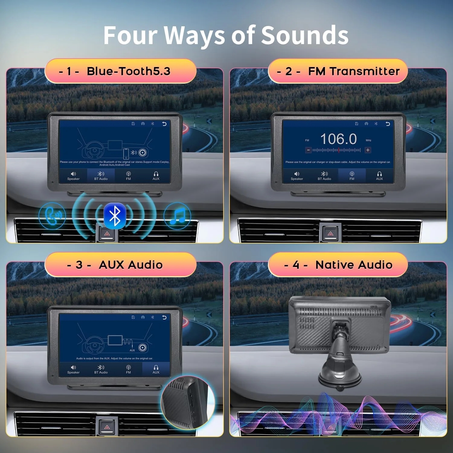 Saker Compatible Wireless CarPlay Screen - Image 5