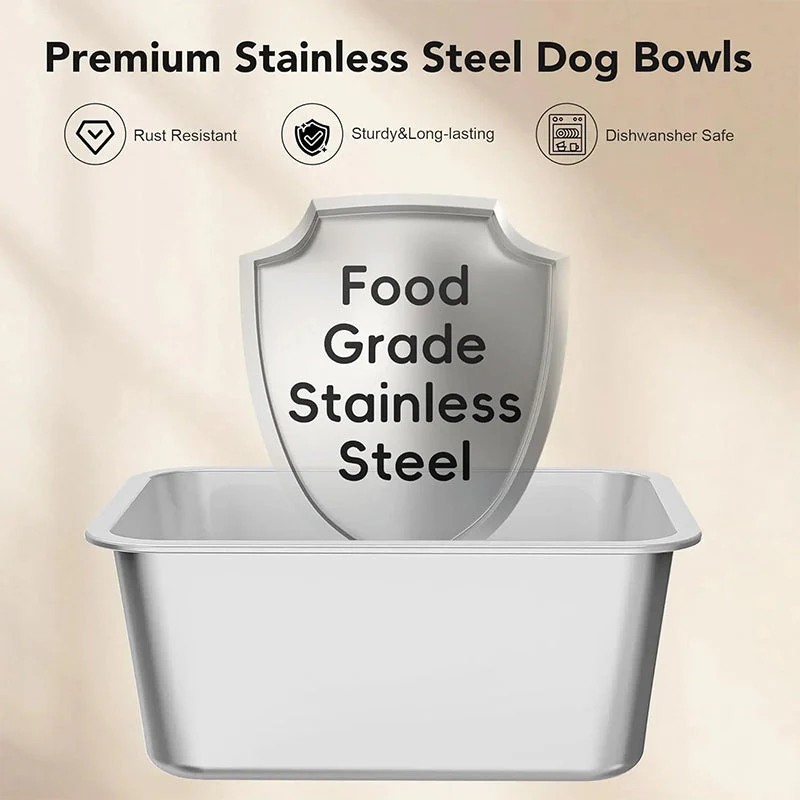 Sakerplus® 10L Stainless Steel No Spill Pet Bowl - Image 6
