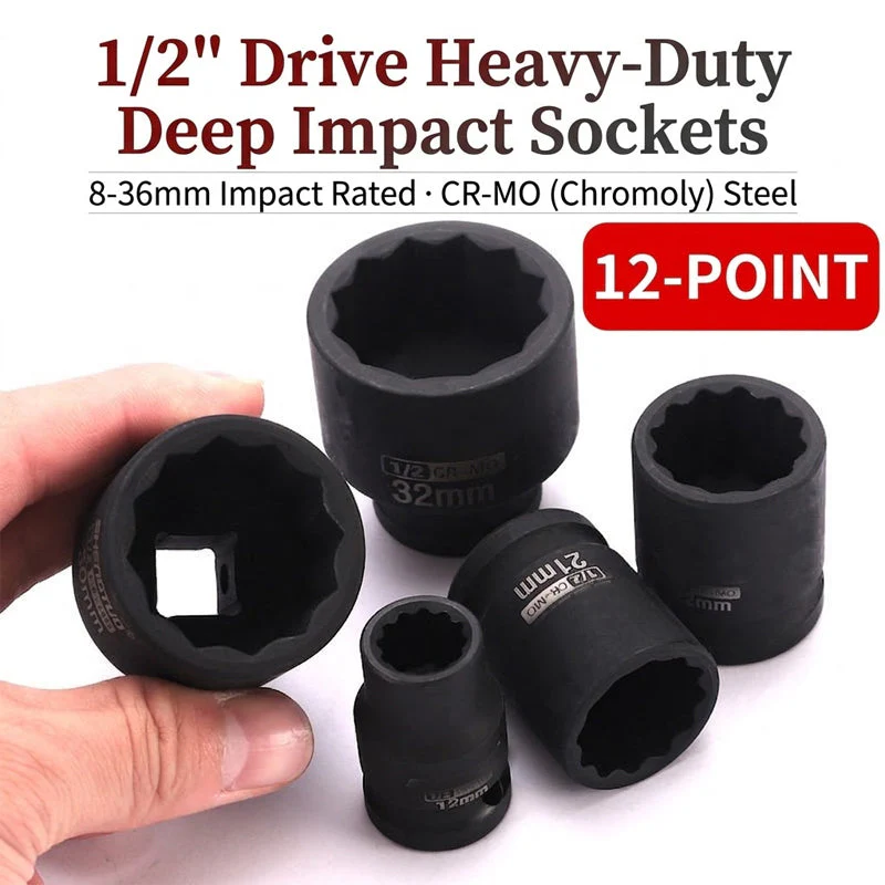 Sakerplus® Heavy Duty 12-Point Impact Socket - Image 4