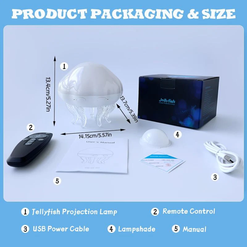 Sakerplus® 2-in-1 Ocean Wave Jellyfish Lamp - Image 10