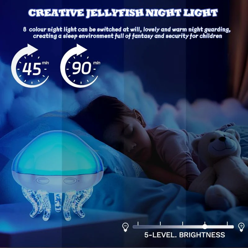 Sakerplus® 2-in-1 Ocean Wave Jellyfish Lamp - Image 5