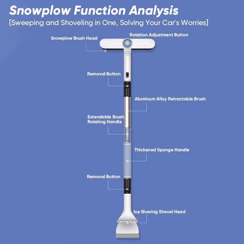 SakerplusĀ® 2-in-1 Snow Brush and Ice Scraper - Image 17