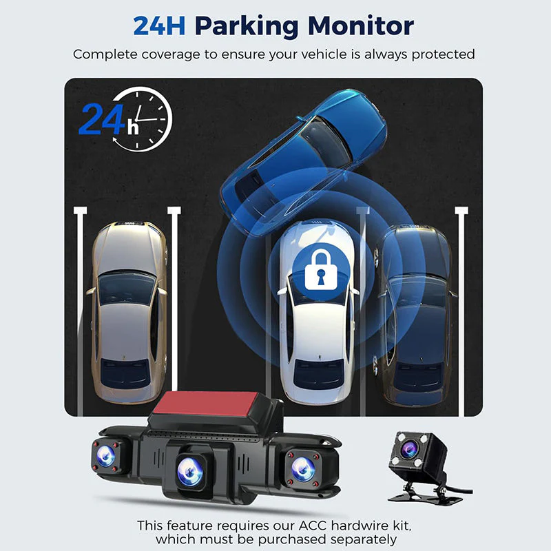 Sakerplus® 360 Front And Rear Dash Cam - Image 3