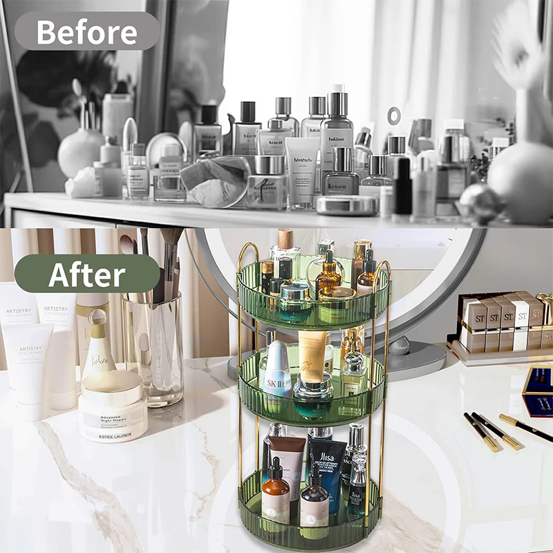 SakerplusĀ® 360 Rotating 3 Tier Organizer - Image 10