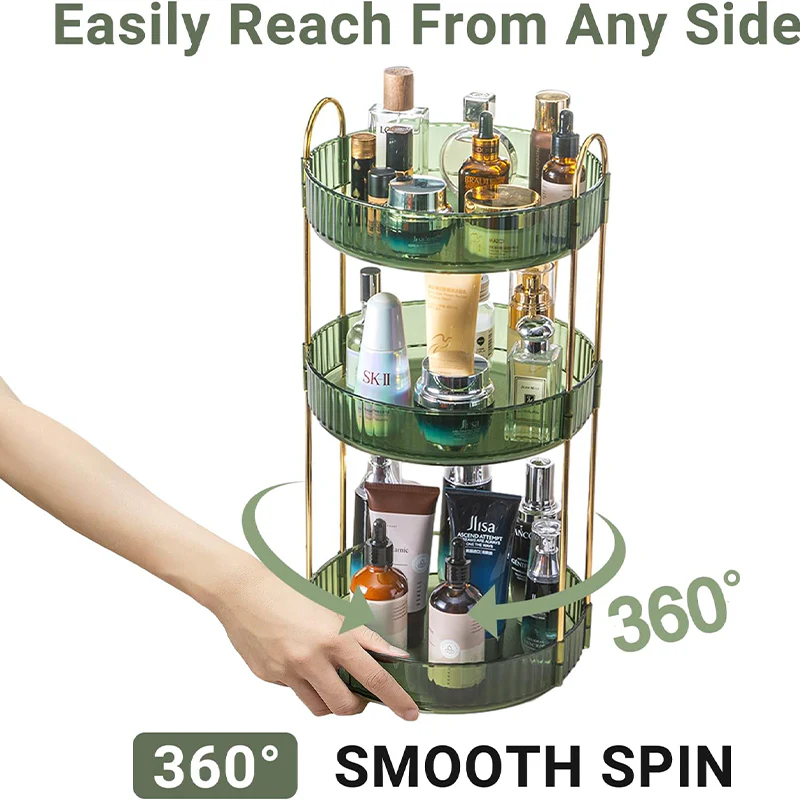 SakerplusĀ® 360 Rotating 3 Tier Organizer - Image 7