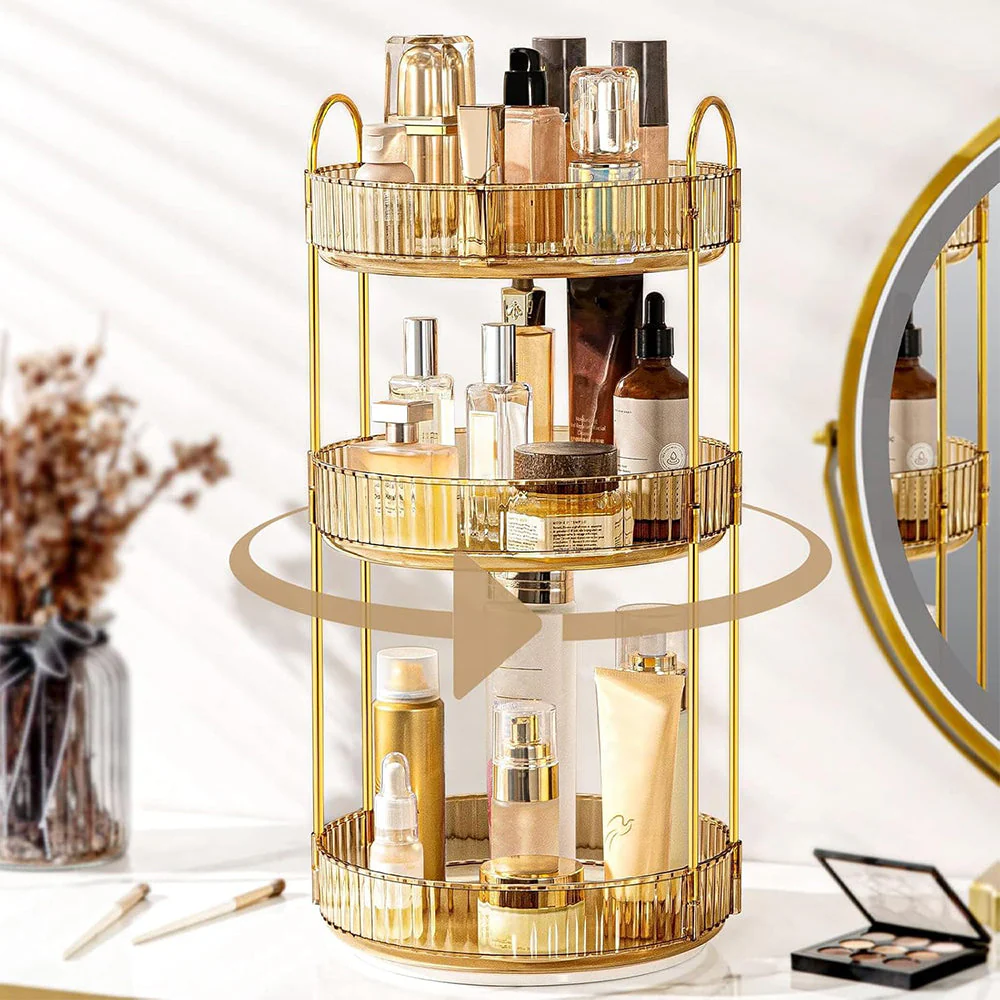 SakerplusĀ® 360 Rotating Makeup Organizer Stand - Image 5