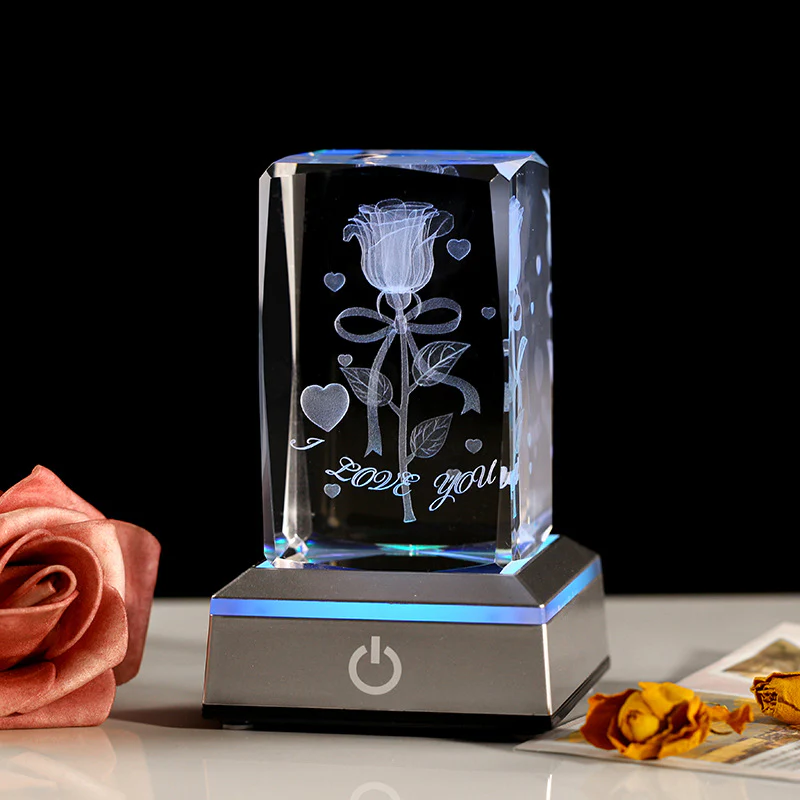 Sakerplus® 3D Rose Crystal Night Lamp - Image 9