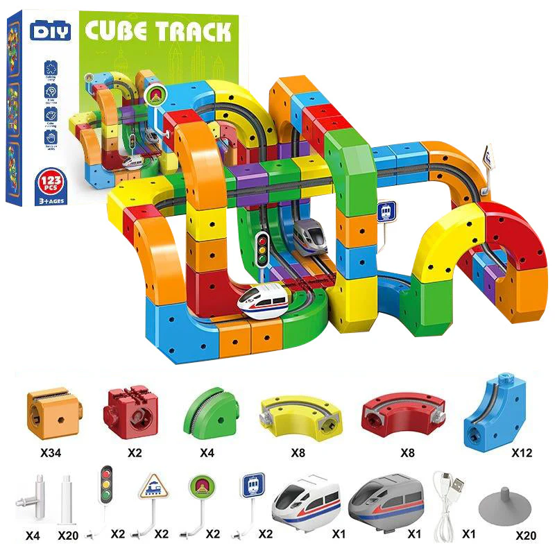 SakerplusĀ® 3D STEM Electric Train Set - Image 3