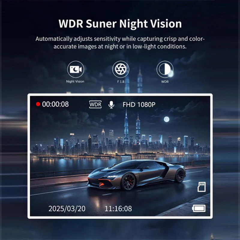Sakerplus® 4 Channel Dash Cam Front Rear - Image 7