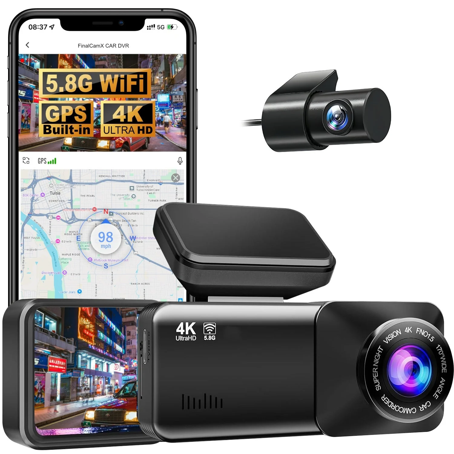 Sakerplus® 4K Dual Front And Rear Camera - Image 8