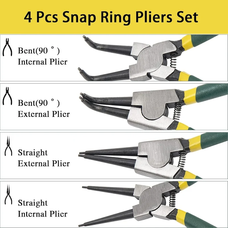 Sakerplus® 4Pcs Snap Ring Pliers Set - Image 5