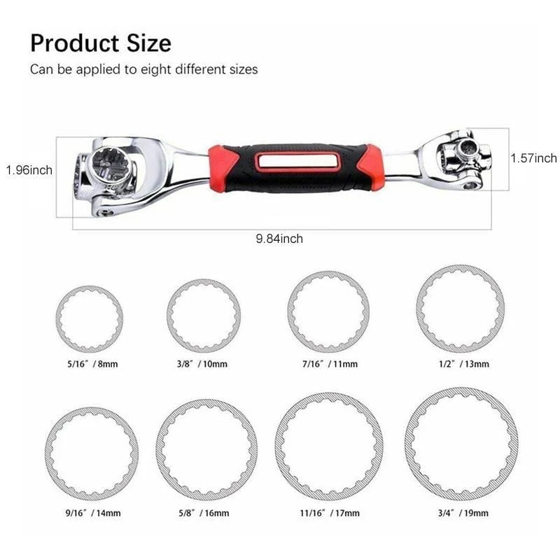 Sakerplus® 52 in 1 Universal Socket Spanner Wrench - Image 8