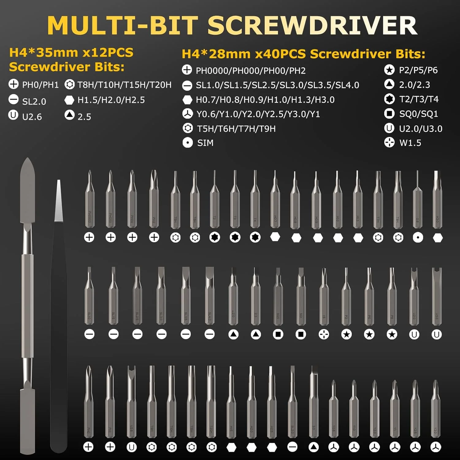 Sakerplus® 57-in-1 Magnetic Bits Precision Screwdriver Set - Image 3