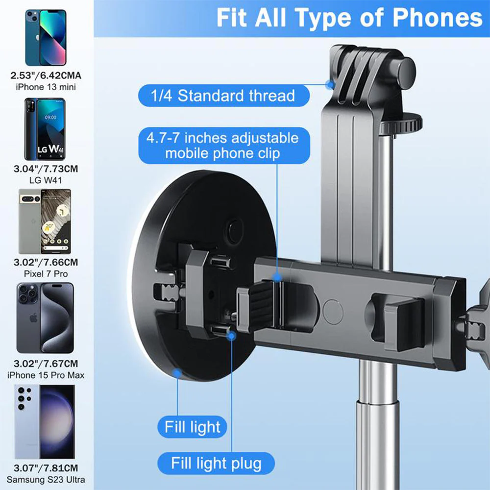 SakerplusĀ® 6 In 1 Selfie Tripod Lights - Image 3