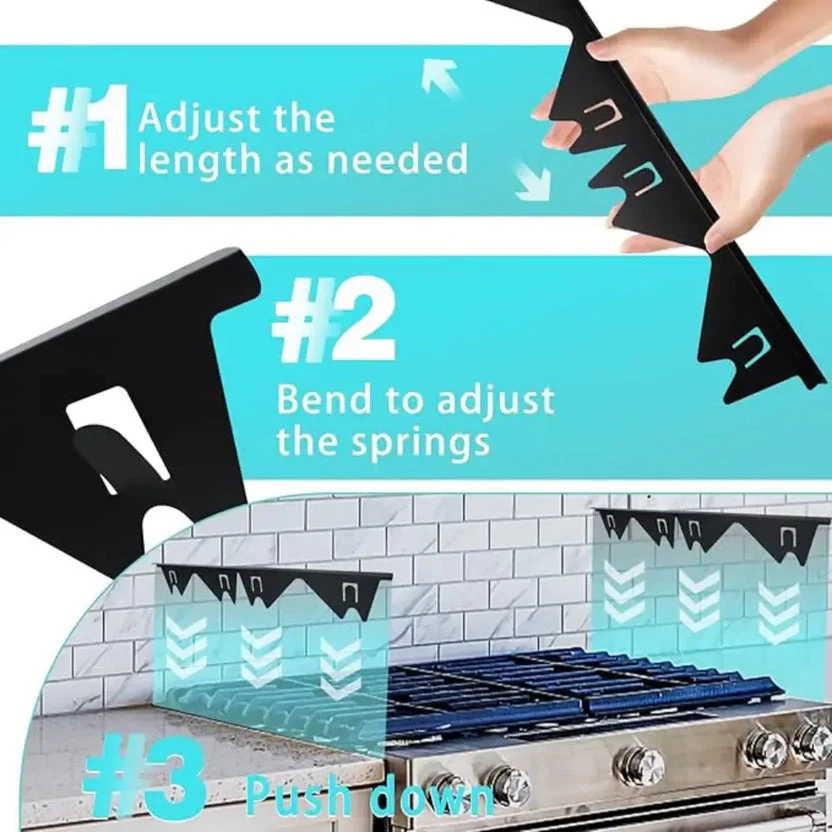 Sakerplus® Adjustable Stainless Steel Stove Gap Cover - Image 9