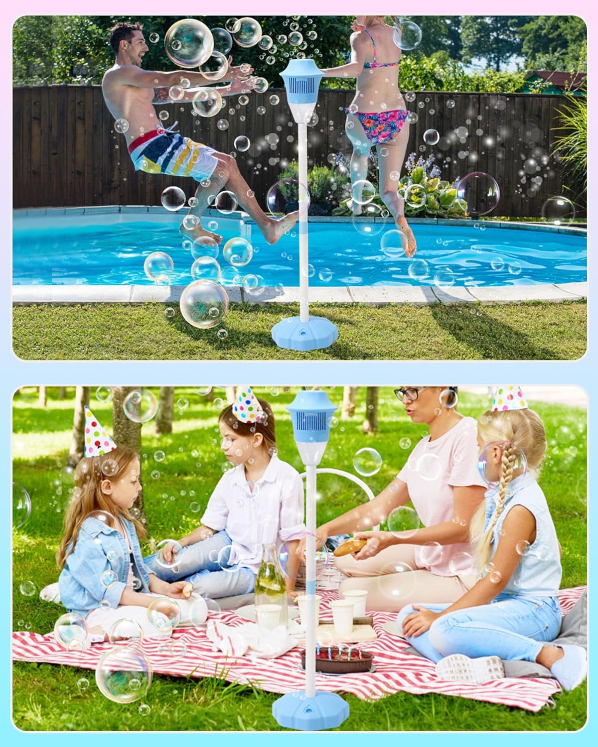 Sakerplus® Adjustable Standing Bubble Machine For Kids - Image 10
