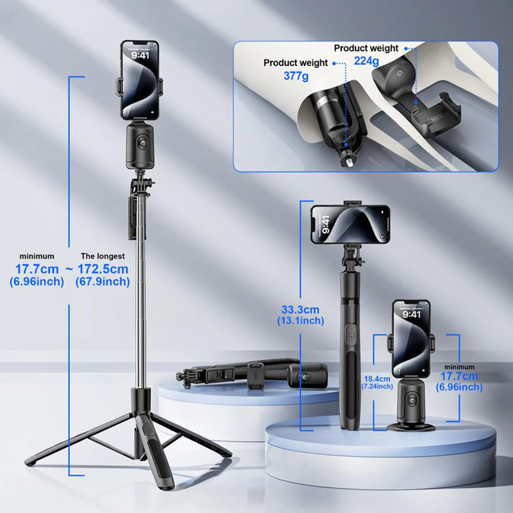Sakerplus® Ai-Powered Fully Automatic Tracking Phone Gimbal - Image 3