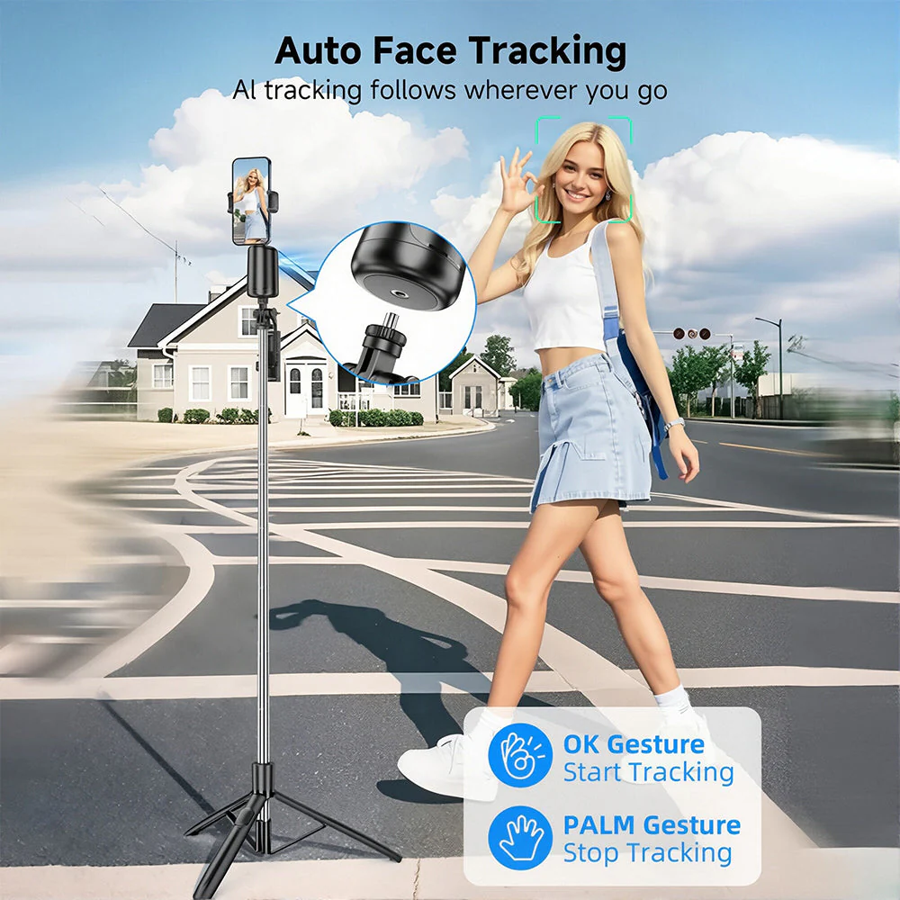 Sakerplus® Ai-Powered Fully Automatic Tracking Phone Gimbal - Image 6